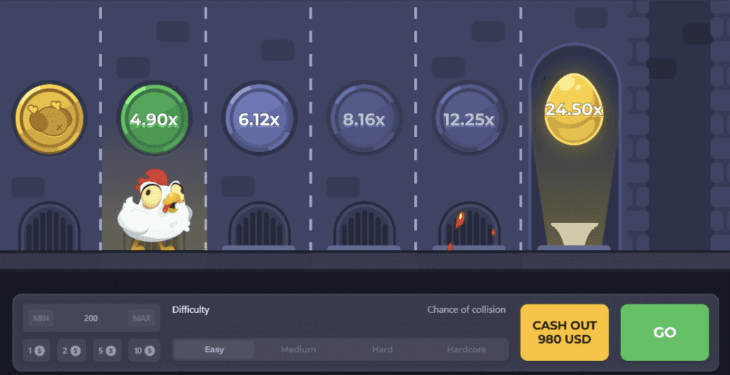 chicken game betting