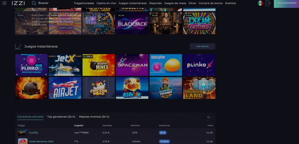 izzi casino juego 