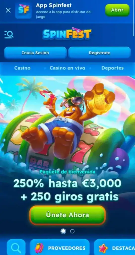The app for spinfest casino