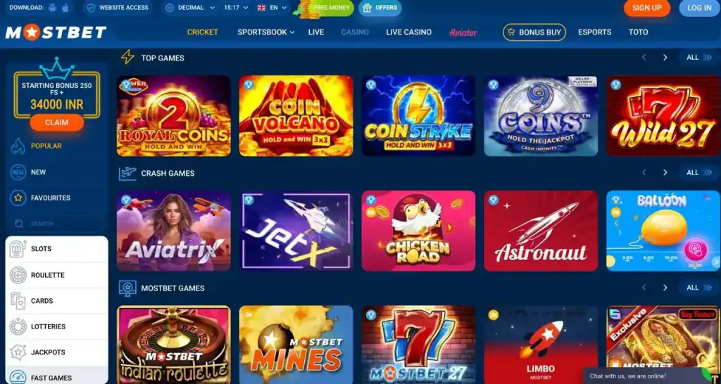 Real gameplay on MostBet slots with huge winnings