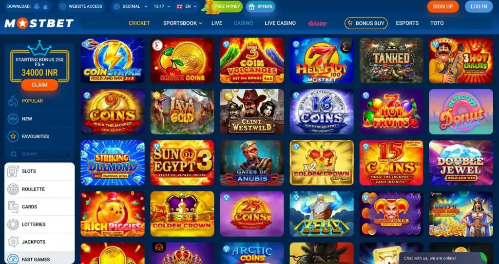 Live casino at MostBet with real dealer experience