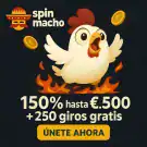 Hasta 1500 € + 250 giros gratis – Spin Macho